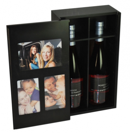 123 Dagaanbieding - Leuke Foto Bewaardoos Met 2 Flessen Rosecco