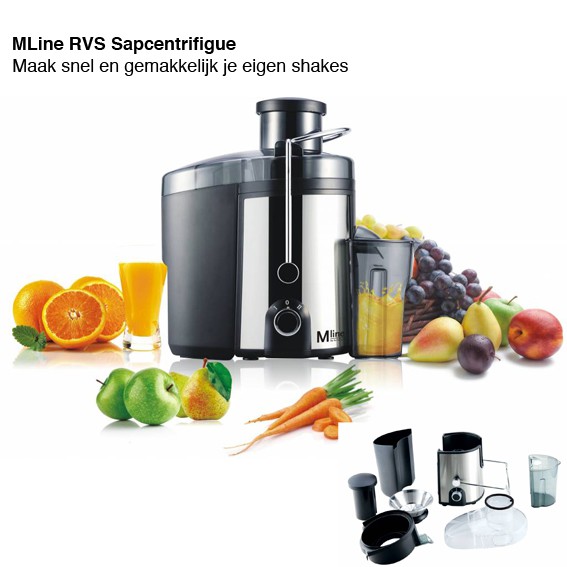123 Dagaanbieding - Mline Rvs Sapcentrifuge 123 Dagaanbieding - Mline Rvs Sapcentrifuge