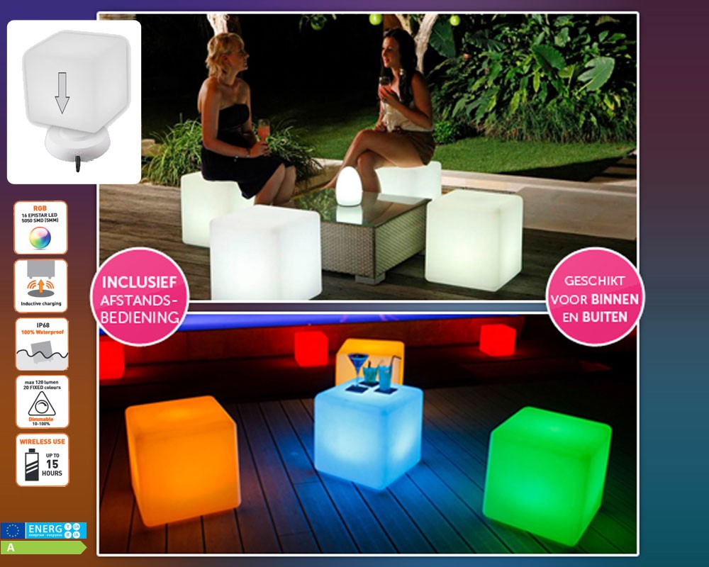 123 Dagaanbieding - Multicolour Magic Lights Led Cubes