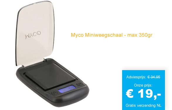 123 Dagaanbieding - Myco Miniweegschaal - Max 350Gr 123 Dagaanbieding - Myco Miniweegschaal - Max 350Gr