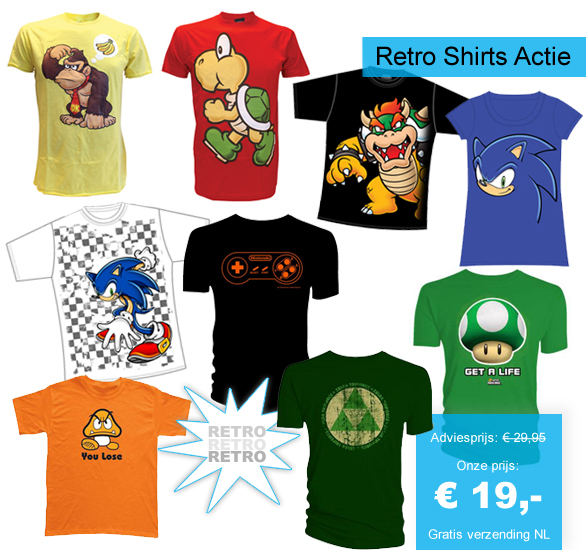 123 Dagaanbieding - Retro Shirts Actie