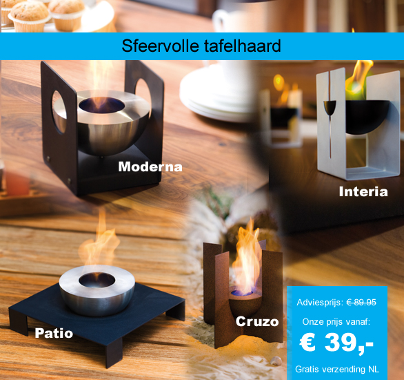 123 Dagaanbieding - Sfeervolle Tafelhaarden In 4 Modellen 123 Dagaanbieding - Sfeervolle Tafelhaarden In 4 Modellen
