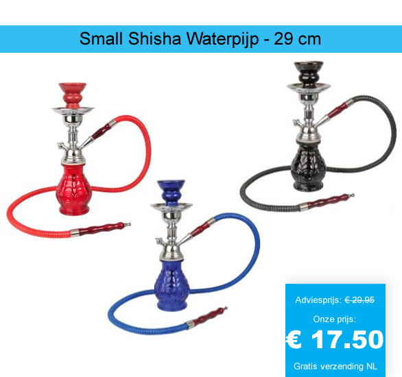 123 Dagaanbieding - Small Shisha Waterpijp - 29 Cm 123 Dagaanbieding - Small Shisha Waterpijp - 29 Cm