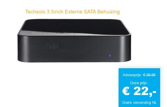 123 Dagaanbieding - Techsolo 3.5Inch Externe Sata Behuizing