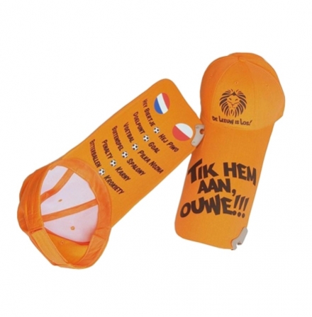 123 Dagaanbieding - Tik-hem-aan-ouwe Oranje Pet