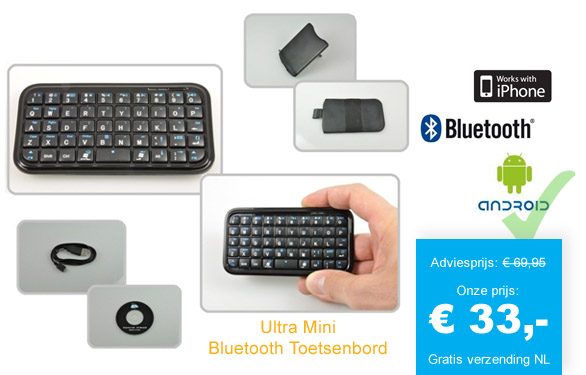 123 Dagaanbieding - Ultra Mini - Bluetooth Toetsenbord