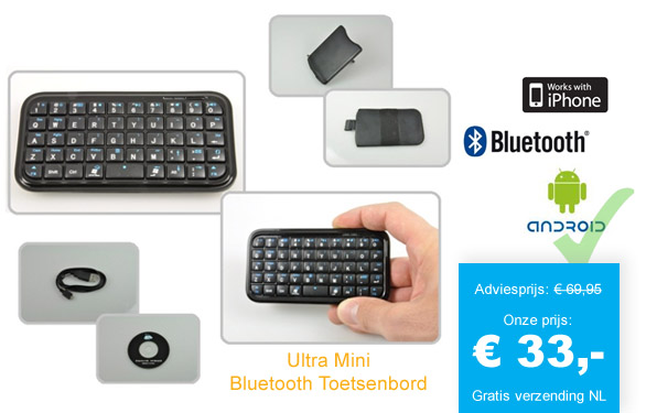 123 Dagaanbieding - Ultra Mini - Bluetooth Toetsenbord 123 Dagaanbieding - Ultra Mini - Bluetooth Toetsenbord