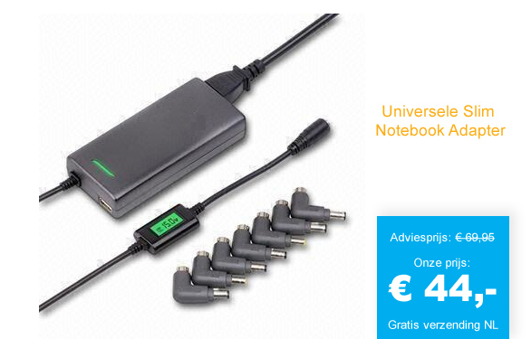 123 Dagaanbieding - Universele Slim Notebook Adapter