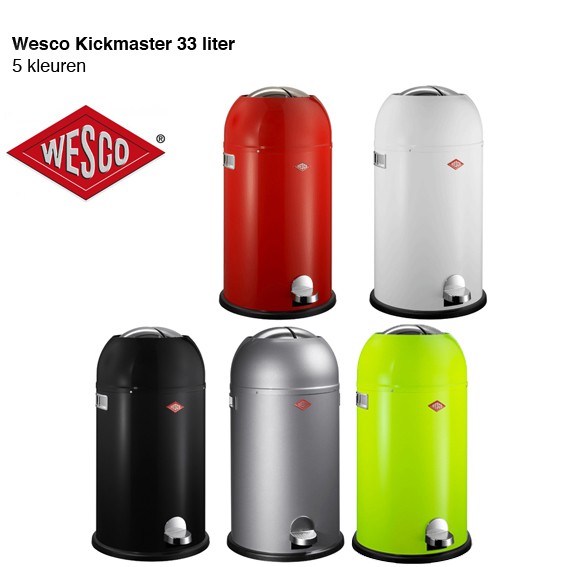 123 Dagaanbieding - Wesco Kickmaster 33 Liter (5 Kleuren)