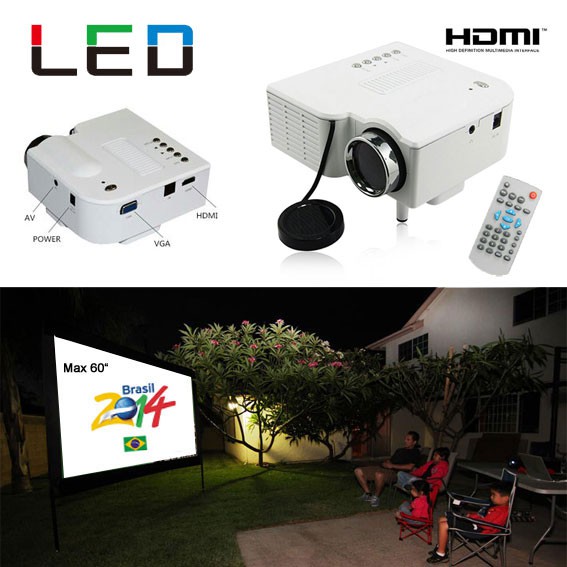 123 Dagaanbieding - Wk Special 60 Inch Led Beamer Wit 123 Dagaanbieding - Wk Special 60 Inch Led Beamer Wit