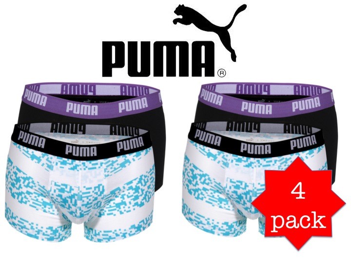 Een Dag Actie - 2+2 Puma Boxershorts Rugby-stripe Een Dag Actie - 2+2 Puma Boxershorts Rugby-stripe