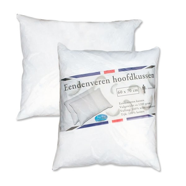 Een Dag Actie - 2X Eendenveren Hoofdkussen Een Dag Actie - 2X Eendenveren Hoofdkussen