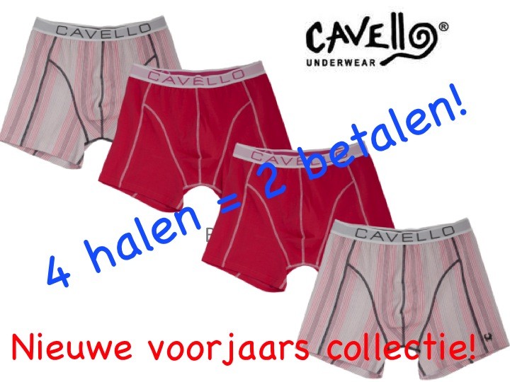 Een Dag Actie - 4 X Boxershort Cavello Retro