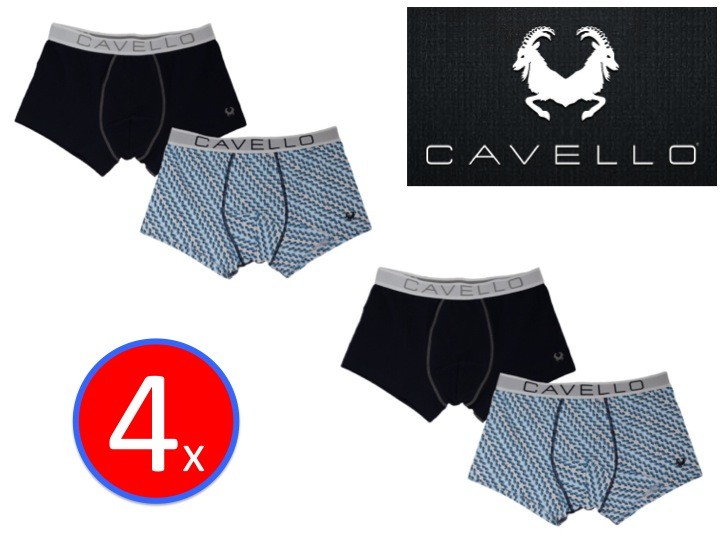 Een Dag Actie - 4 X Cavello Trunk Boxershorts Een Dag Actie - 4 X Cavello Trunk Boxershorts