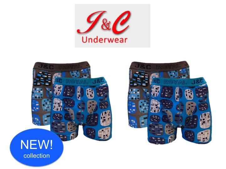 Een Dag Actie - 4-Boxershorts Jc Taupe-blue Een Dag Actie - 4-Boxershorts Jc Taupe-blue