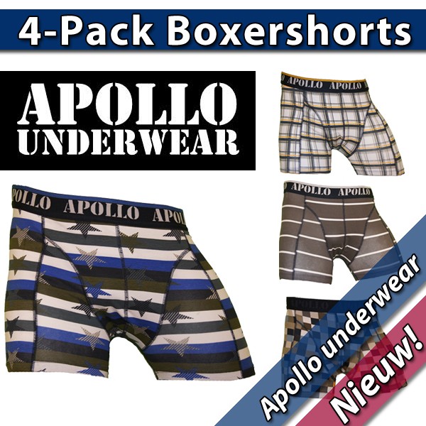 Een Dag Actie - 4-Pack Apollo Yellow-army Green Een Dag Actie - 4-Pack Apollo Yellow-army Green