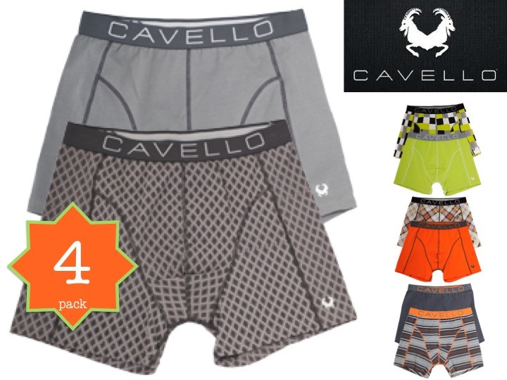 Een Dag Actie - 4-Pack Cavello Boxershorts Grey+assortie Een Dag Actie - 4-Pack Cavello Boxershorts Grey+assortie