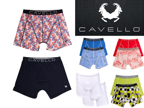 Een Dag Actie - 4-Pack Cavello Boxershorts Marineblauw+assortie