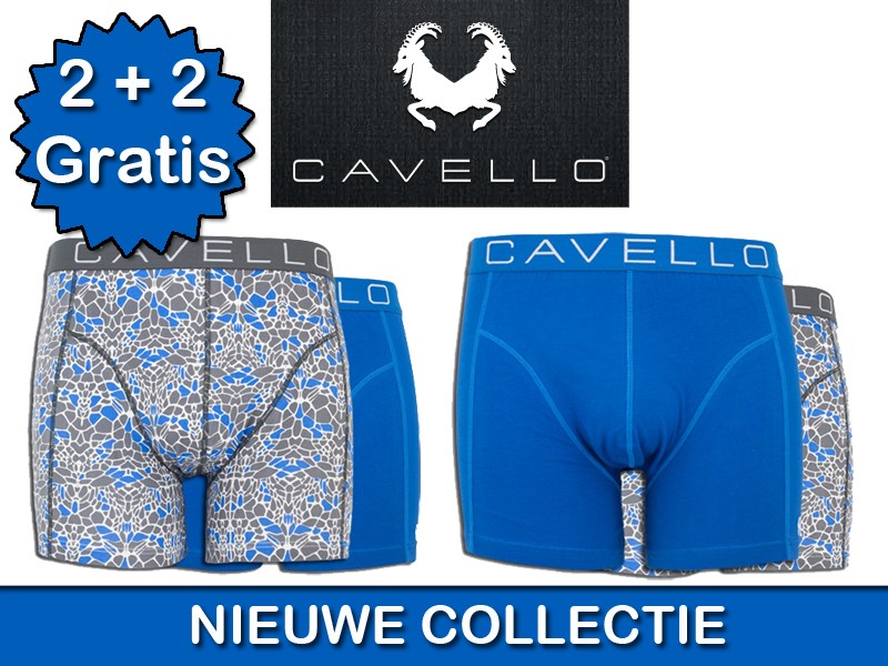 Een Dag Actie - 4-Pack Cavello Boxershorts Mozaïek