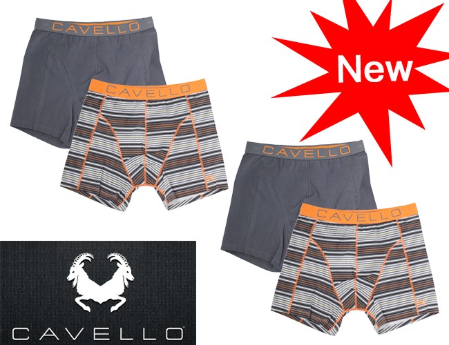 Een Dag Actie - 4-Pack Cavello Boxershorts Oranje Grijs Een Dag Actie - 4-Pack Cavello Boxershorts Oranje Grijs