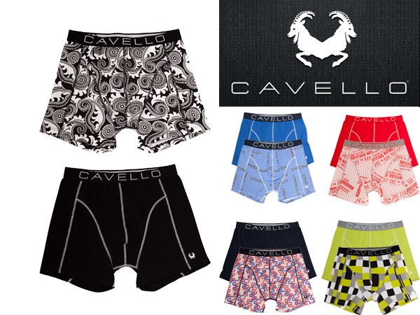 Een Dag Actie - 4-Pack Cavello Boxershorts Zwart+assortie Een Dag Actie - 4-Pack Cavello Boxershorts Zwart+assortie