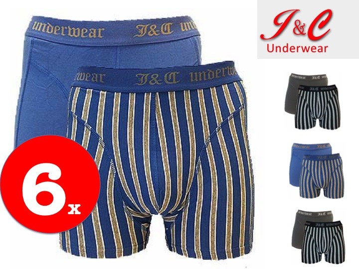 Een Dag Actie - 6 Boxershorts 190 Jc Royal