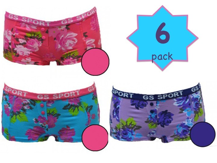 Een Dag Actie - 6 Dames Minishorts Gs-sport