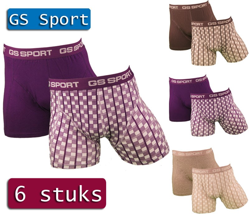 Een Dag Actie - 6 Gs Sport Boxershorts Een Dag Actie - 6 Gs Sport Boxershorts