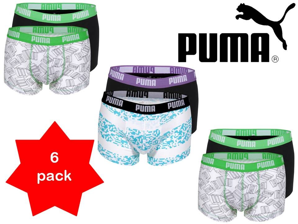 Een Dag Actie - 6 Stuks Puma Boxershorts 3D En Rugby Een Dag Actie - 6 Stuks Puma Boxershorts 3D En Rugby