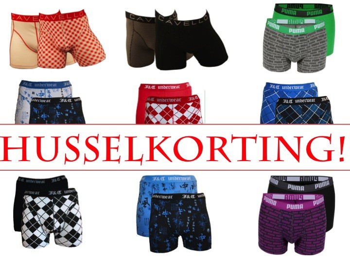 Een Dag Actie - 6 X Boxershort Husselkorting!