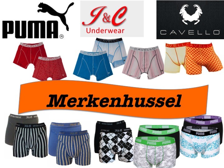 Een Dag Actie - 6 X Merkenhussel Boxershort