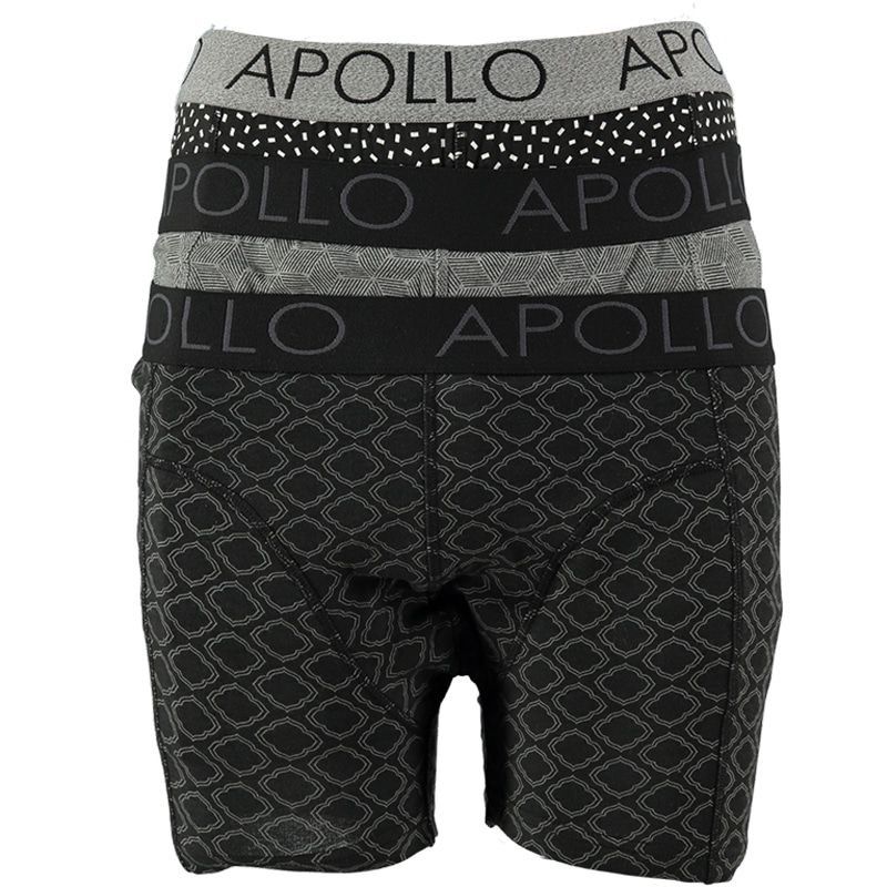 Een Dag Actie - Apollo Boxershorts 3-Pack Fashion Cotton Multi Black Een Dag Actie - Apollo Boxershorts 3-Pack Fashion Cotton Multi Black