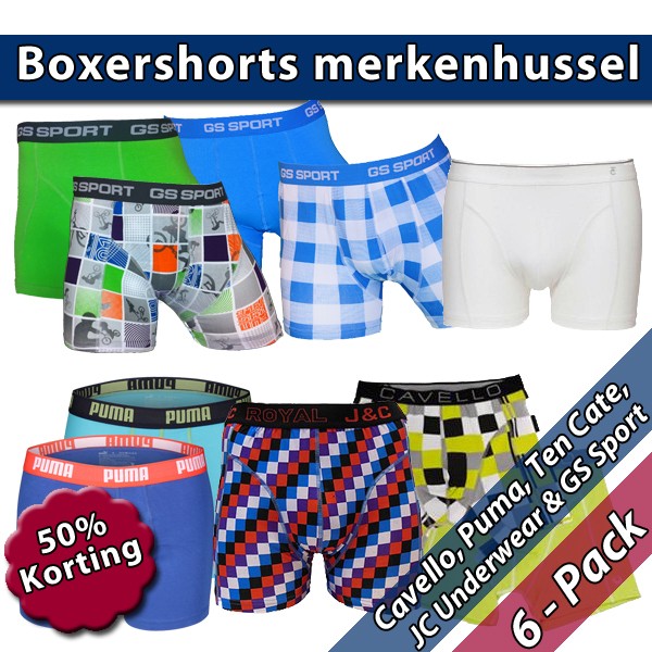Een Dag Actie - Boxershort Merken Hussel Een Dag Actie - Boxershort Merken Hussel