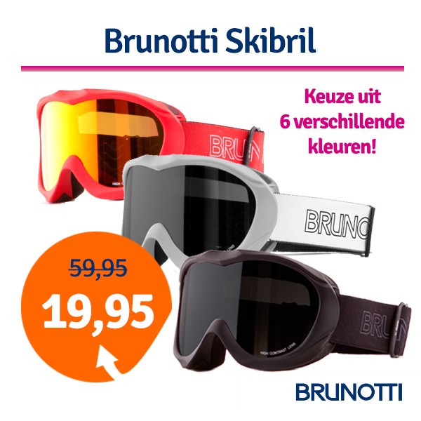 Een Dag Actie - Brunotti Skibril Hurango Verschillende Kleuren