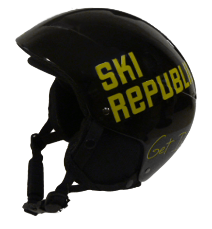 Een Dag Actie - Cairn Skihelm Ski Republic Zwart/Geel - Diverse Maten