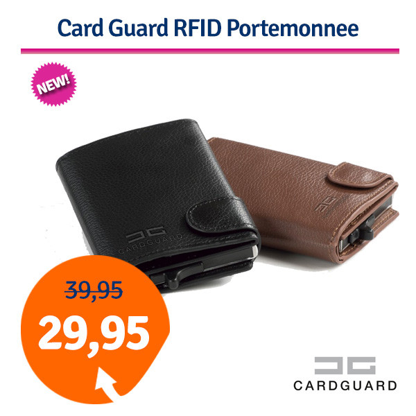 Een Dag Actie - Card Guard Rfid Portemonnee Een Dag Actie - Card Guard Rfid Portemonnee