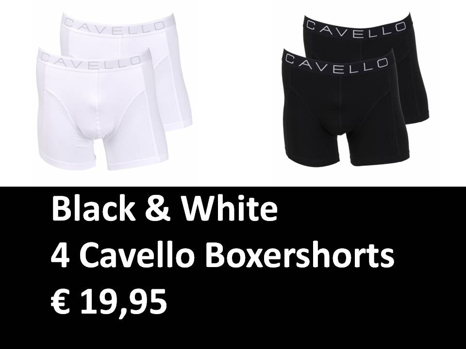 Een Dag Actie - Cavello Black & White Een Dag Actie - Cavello Black & White