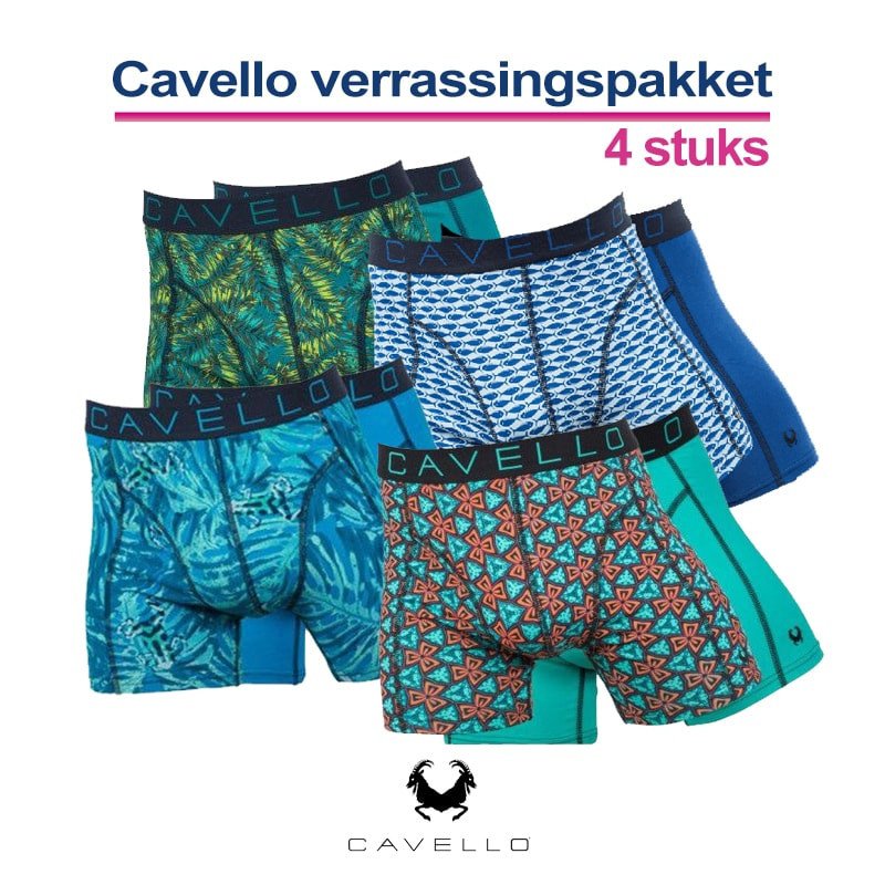 Een Dag Actie - Cavello Verrassingspakket 4-Pack Boxershorts