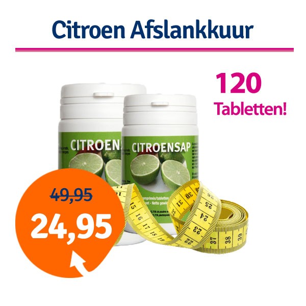 Een Dag Actie - Citroen Afslankkuur 120 Capsules Een Dag Actie - Citroen Afslankkuur 120 Capsules
