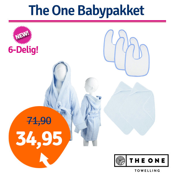 Een Dag Actie - Dagaanbieding 6-Delig The One Babypakket Een Dag Actie - Dagaanbieding 6-Delig The One Babypakket
