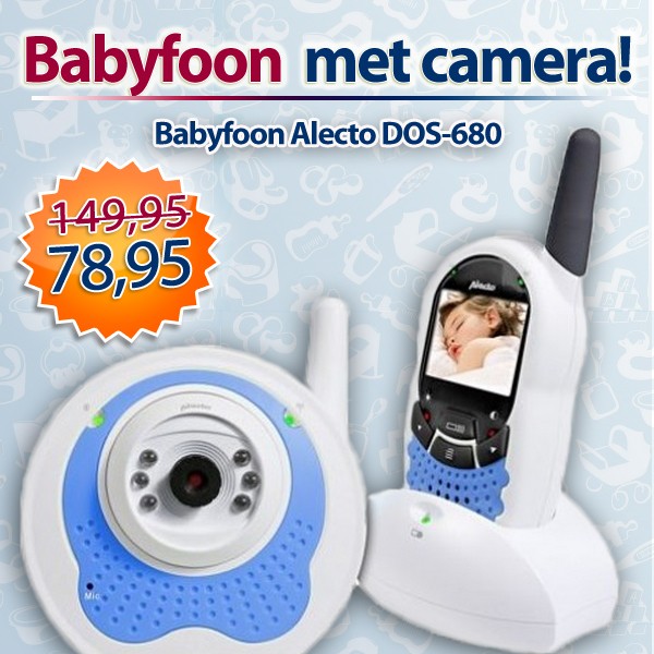 Een Dag Actie - Dagaanbieding Alecto Babyfoon Dos-680