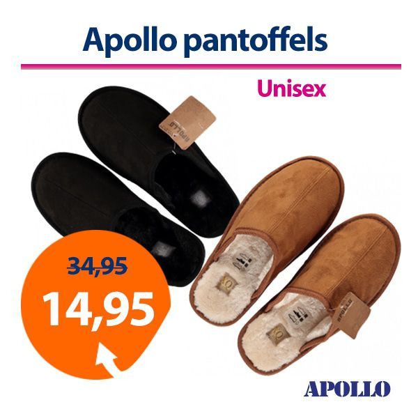 Een Dag Actie - Dagaanbieding Apollo Pantoffels Unisex Een Dag Actie - Dagaanbieding Apollo Pantoffels Unisex