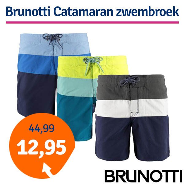 Een Dag Actie - Dagaanbieding Brunotti Catamaran Zwembroek Een Dag Actie - Dagaanbieding Brunotti Catamaran Zwembroek