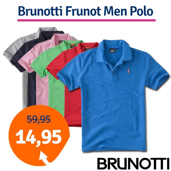 Een Dag Actie - Dagaanbieding Brunotti Frunot Men Polo Een Dag Actie - Dagaanbieding Brunotti Frunot Men Polo
