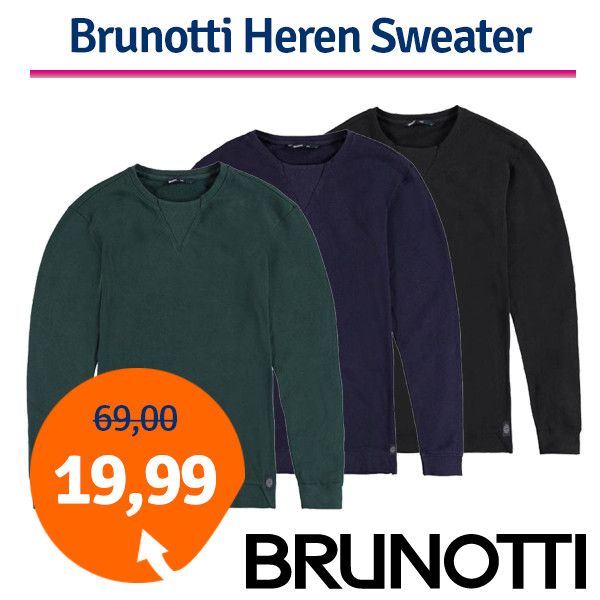 Een Dag Actie - Dagaanbieding Brunotti Nicco Heren Sweater Een Dag Actie - Dagaanbieding Brunotti Nicco Heren Sweater