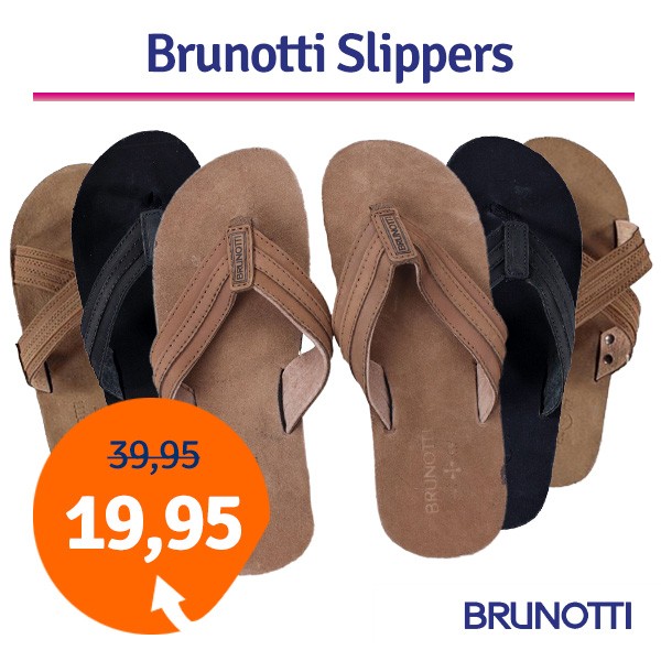 Een Dag Actie - Dagaanbieding Brunotti Slippers Een Dag Actie - Dagaanbieding Brunotti Slippers