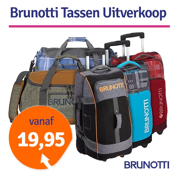Een Dag Actie - Dagaanbieding Brunotti Sporttassen En Trolleys Een Dag Actie - Dagaanbieding Brunotti Sporttassen En Trolleys