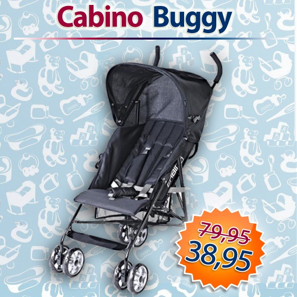 Een Dag Actie - Dagaanbieding Buggy Cabino Zwart Een Dag Actie - Dagaanbieding Buggy Cabino Zwart