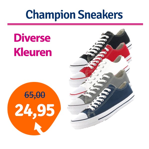 Een Dag Actie - Dagaanbieding Champion Sneakers Een Dag Actie - Dagaanbieding Champion Sneakers
