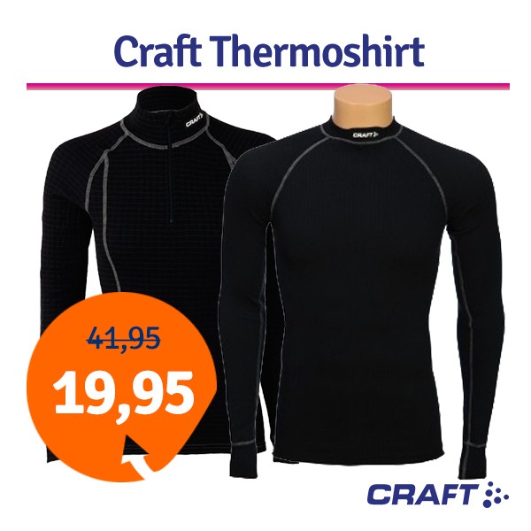 Een Dag Actie - Dagaanbieding Craft Thermoshirt Een Dag Actie - Dagaanbieding Craft Thermoshirt